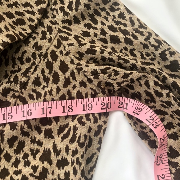 Fenn Wright Manson Knit Leopard-Print Belted Jacket Size M - Picture 8 of 10